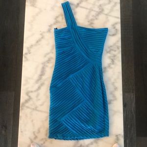 Blue Bebe one shoulder dress